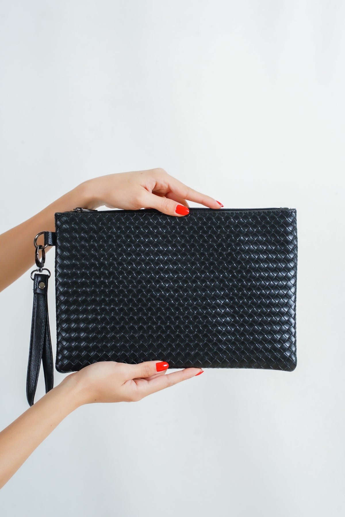 Örme Desenli Paris 222 Kadın Clutch Çanta