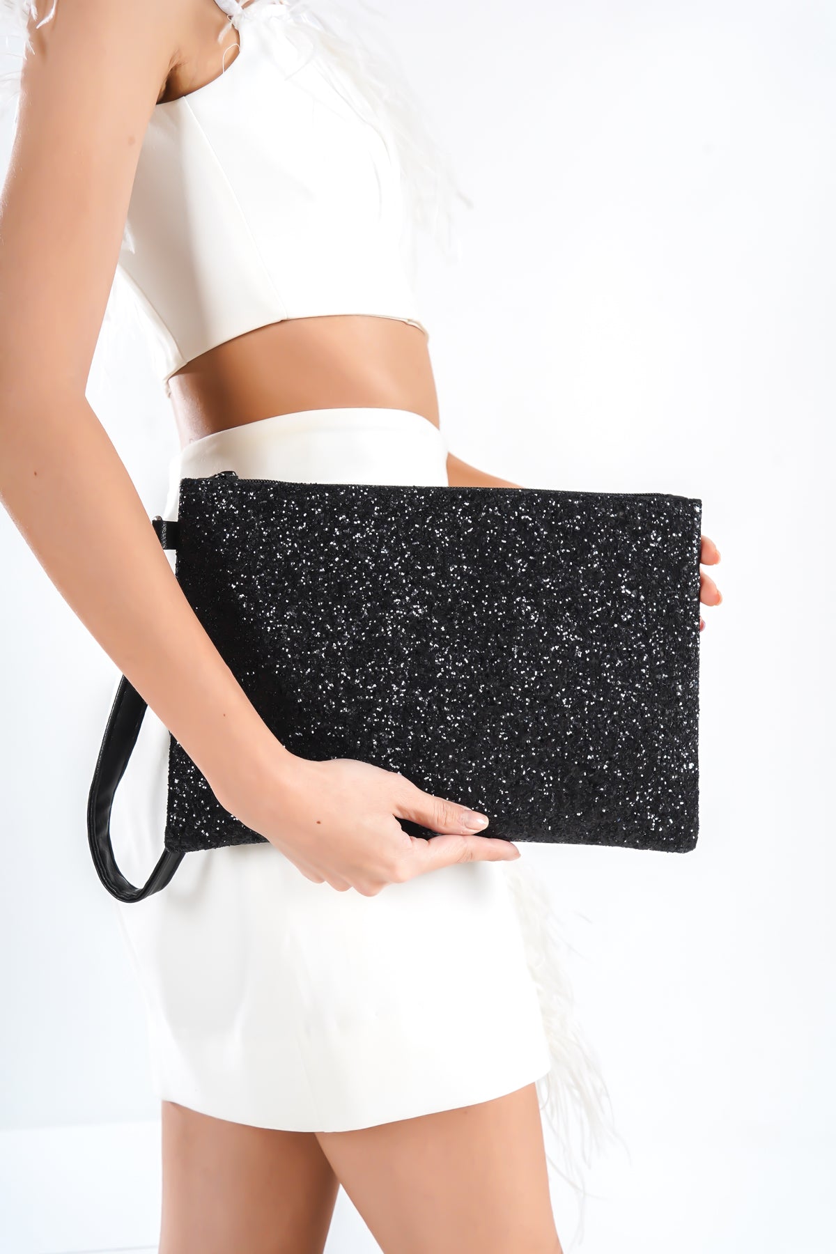 Pullu Paris 222 Kadın Clutch Çanta