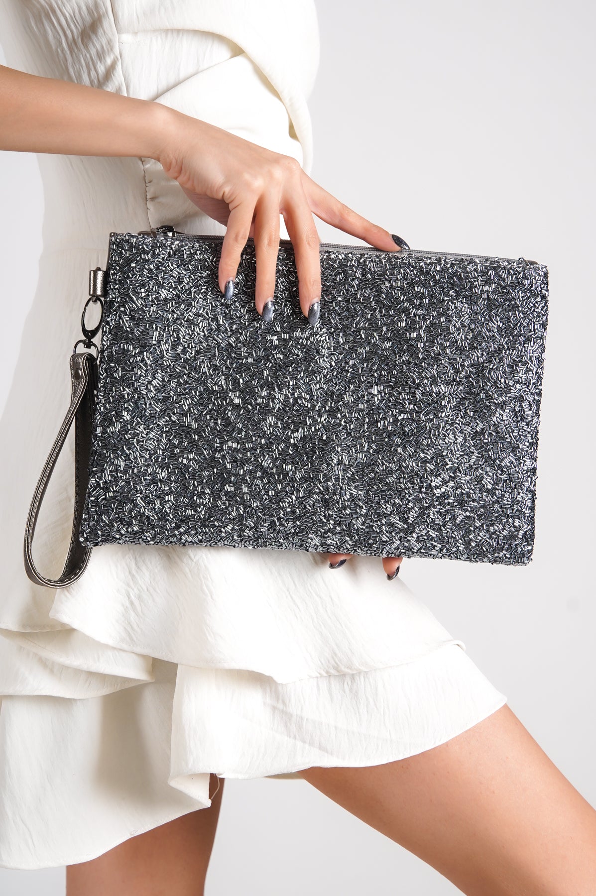 Boncuklu Paris 220 Kadın Clutch Çanta