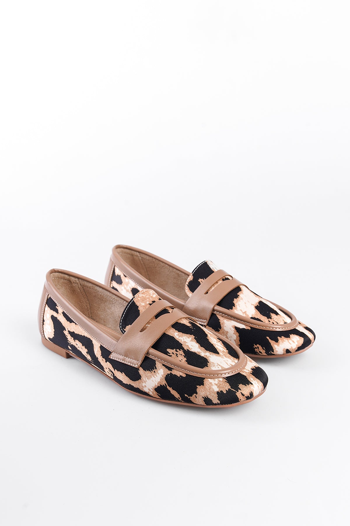 Leopar Kadın Loafer Ayakkabı