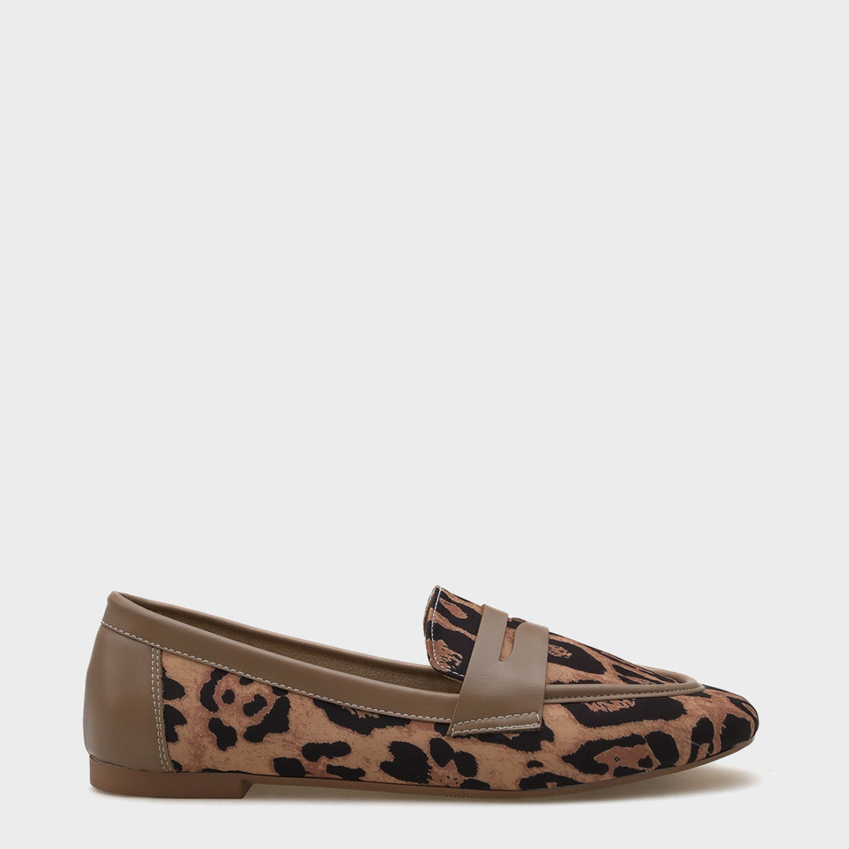 Leopar Kadın Loafer Ayakkabı