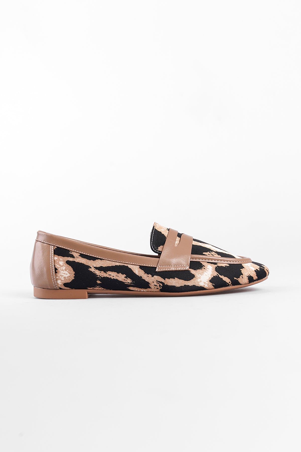 Leopar Kadın Loafer Ayakkabı