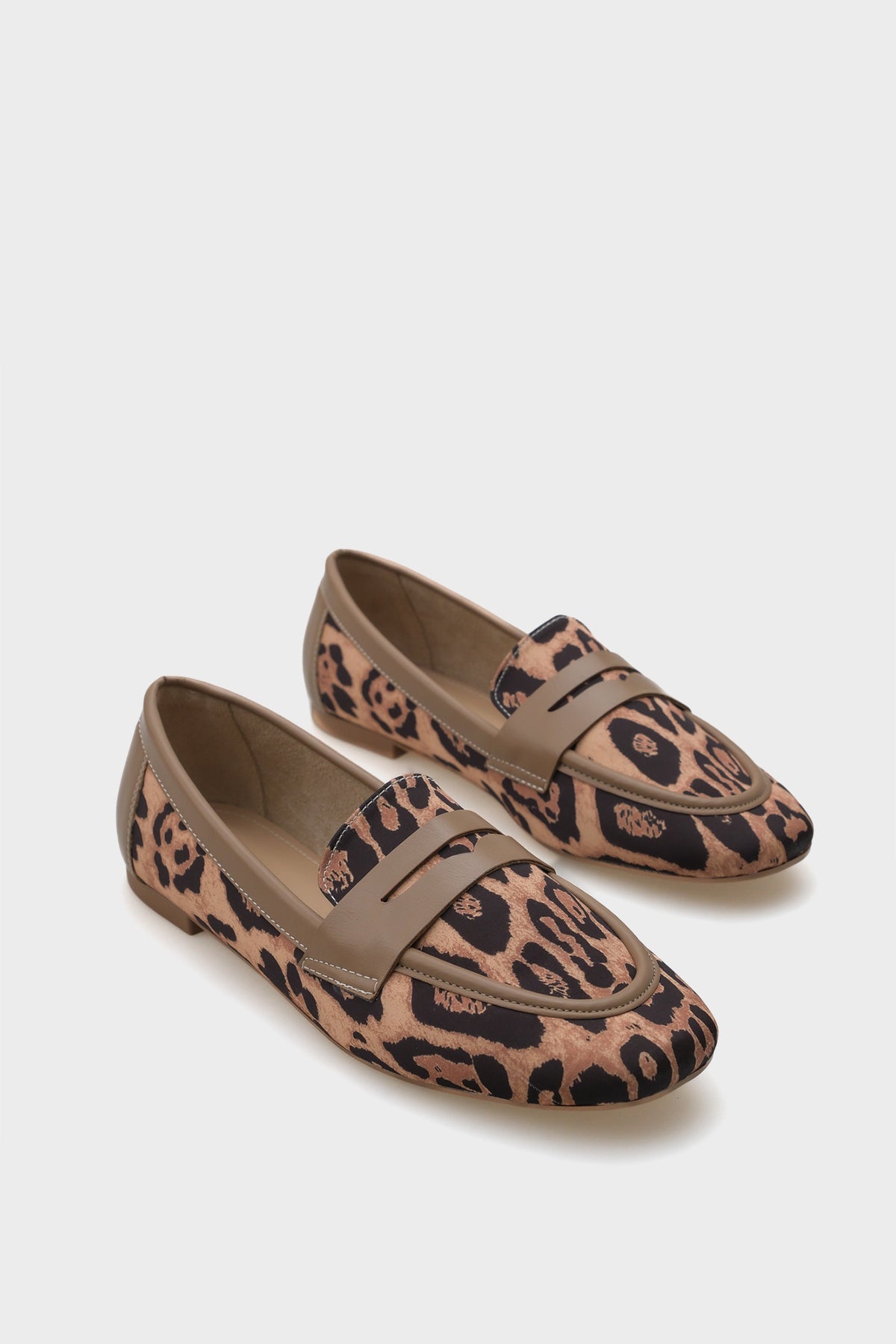 Leopar Kadın Loafer Ayakkabı