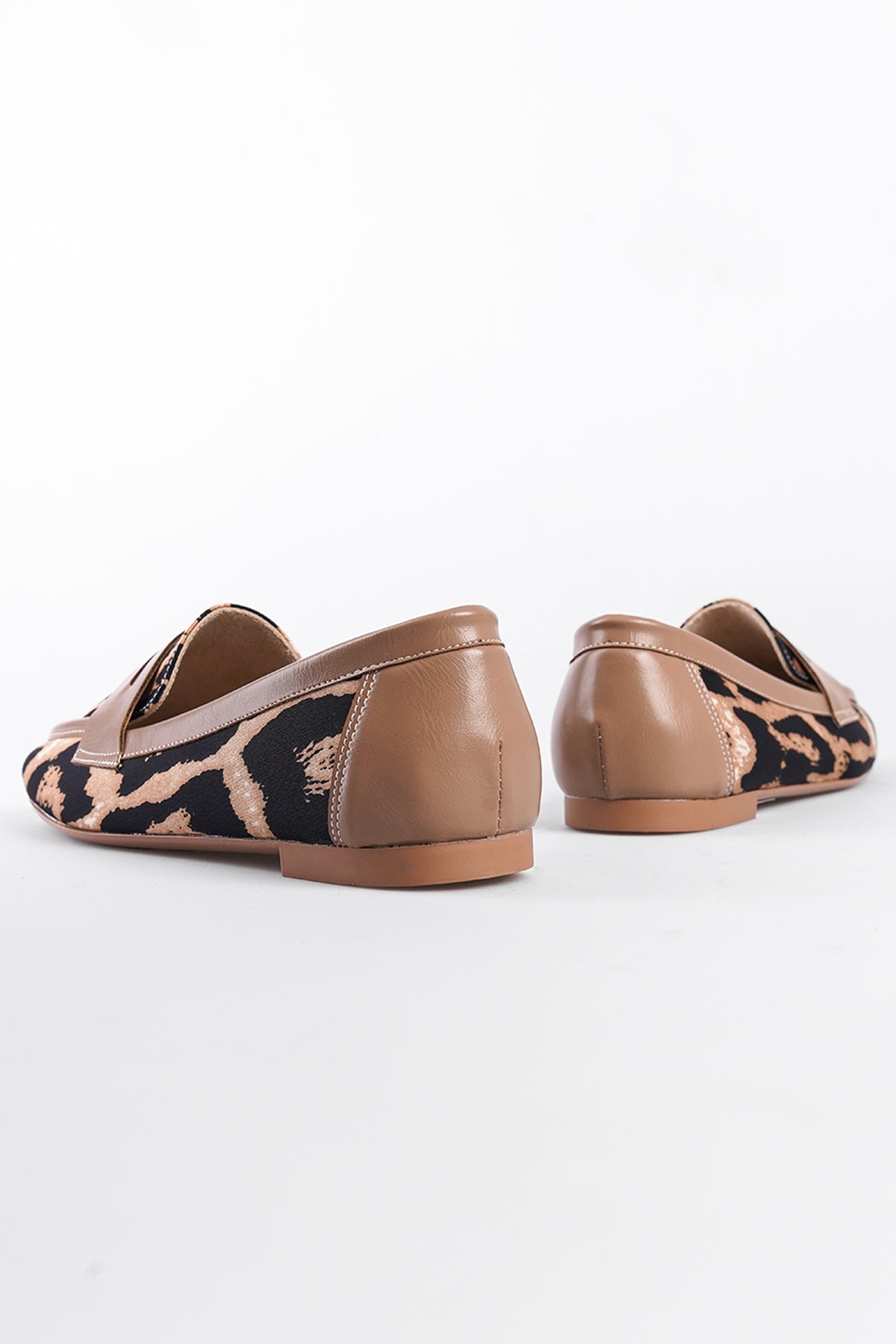 Leopar Kadın Loafer Ayakkabı