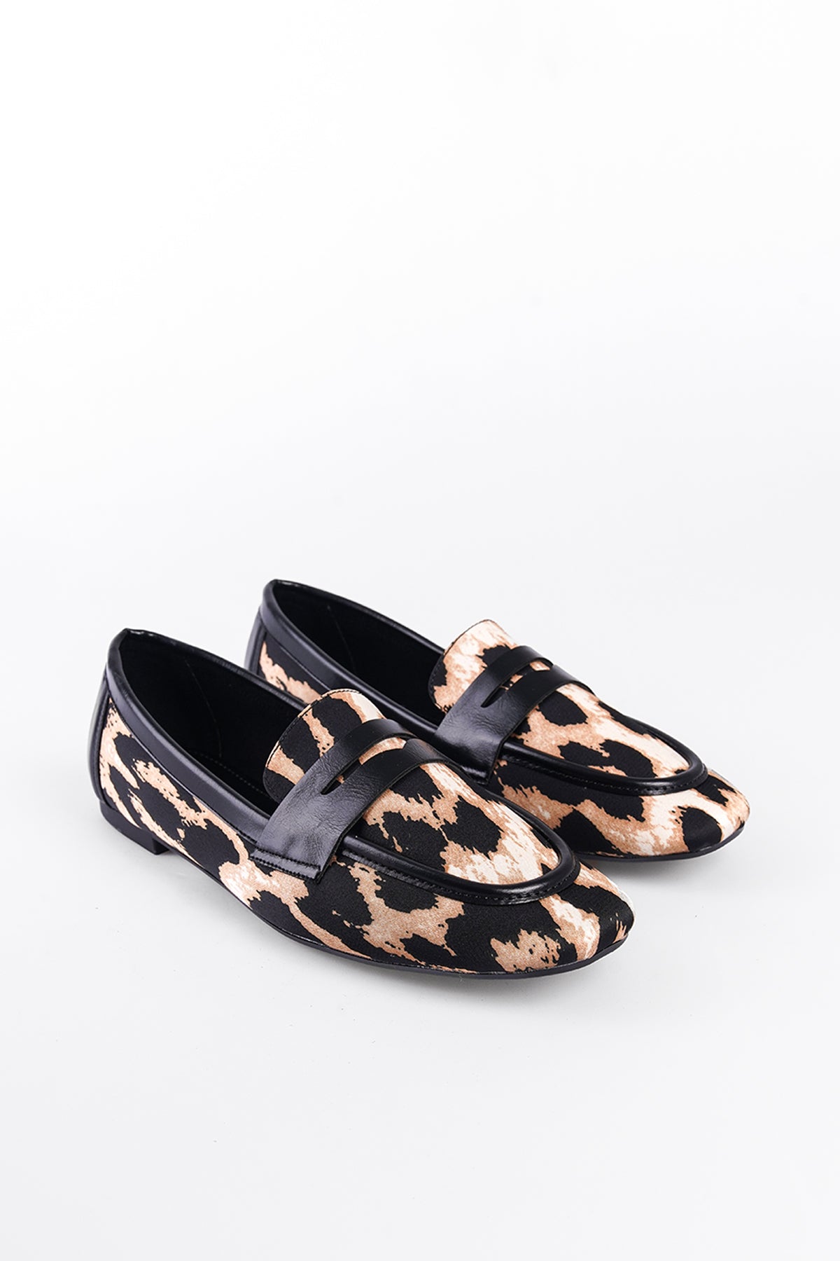 Leopar Kadın Loafer Ayakkabı