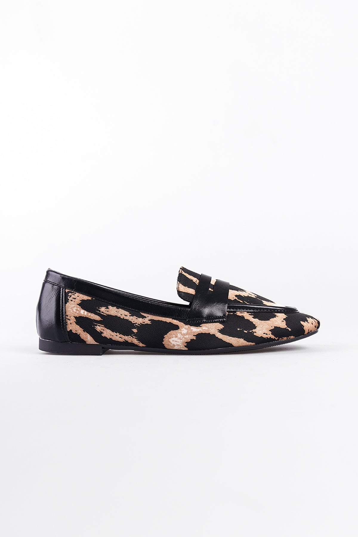 Leopar Kadın Loafer Ayakkabı