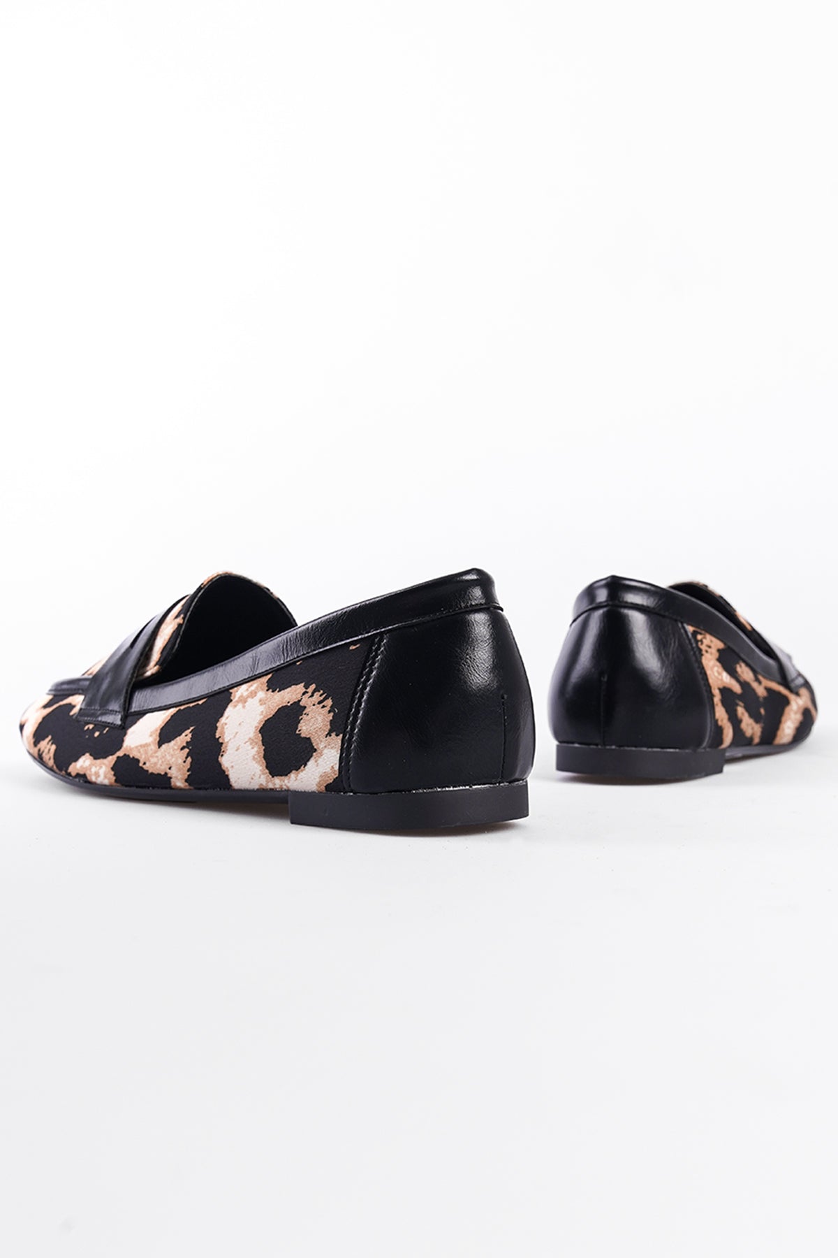 Leopar Kadın Loafer Ayakkabı