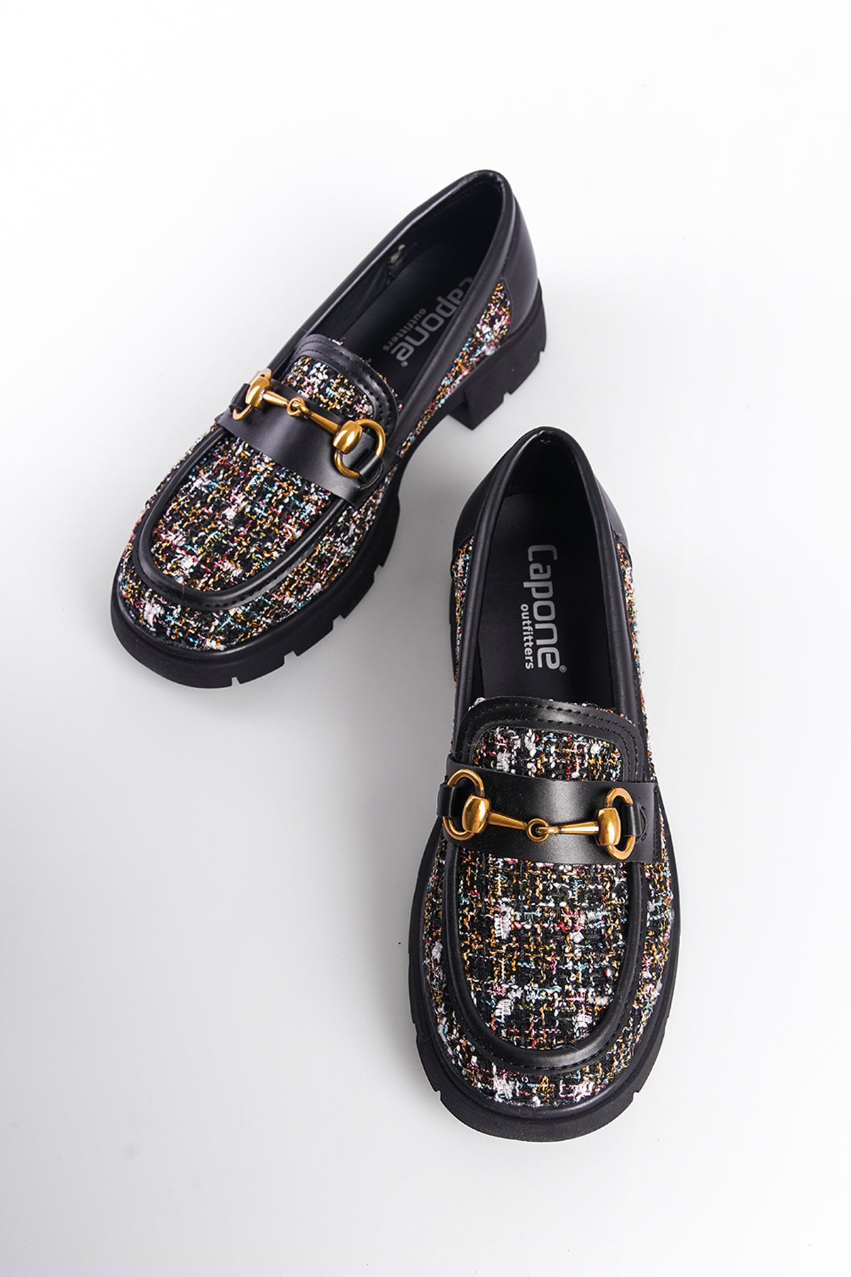 Trak Tabanlı Metal Tokalı Kadın Loafer